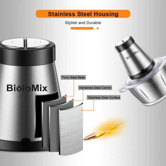 Професионален електрически кухненски чопър 500W BioloMix