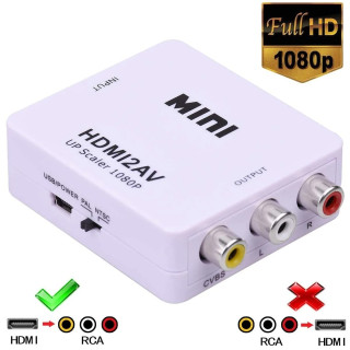 HDMI към AV RCA преобразувател - 1080P висококачествен сигнал
